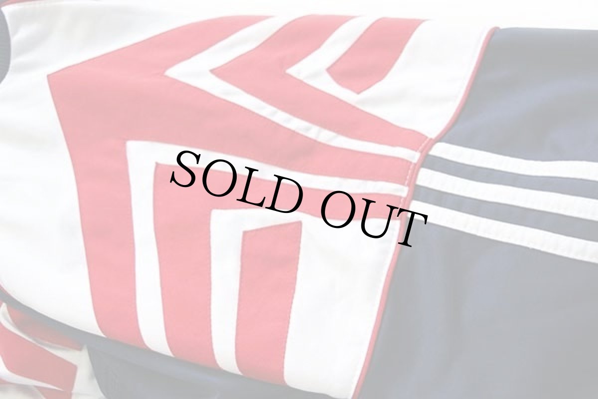 画像5: 90s adidasアディダス ロゴ刺繍 マルチカラー ハイネック トラックジャケット L★29 ジャージ (5)