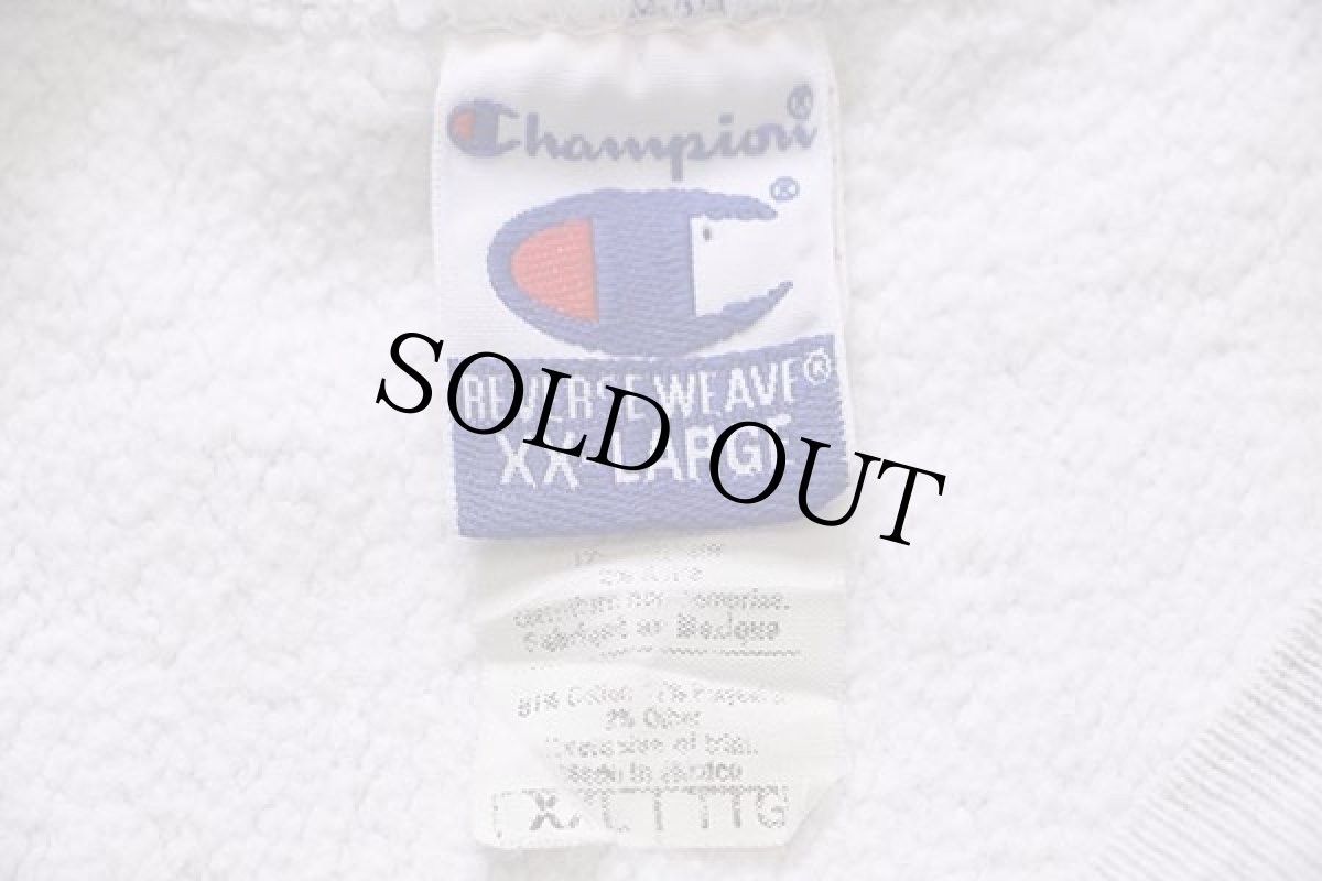 画像4: 00s メキシコ製 Championチャンピオン THOMPSON WARRIORS BASEBALL リバースウィーブ スウェット 杢グレー XXL★特大 (4)