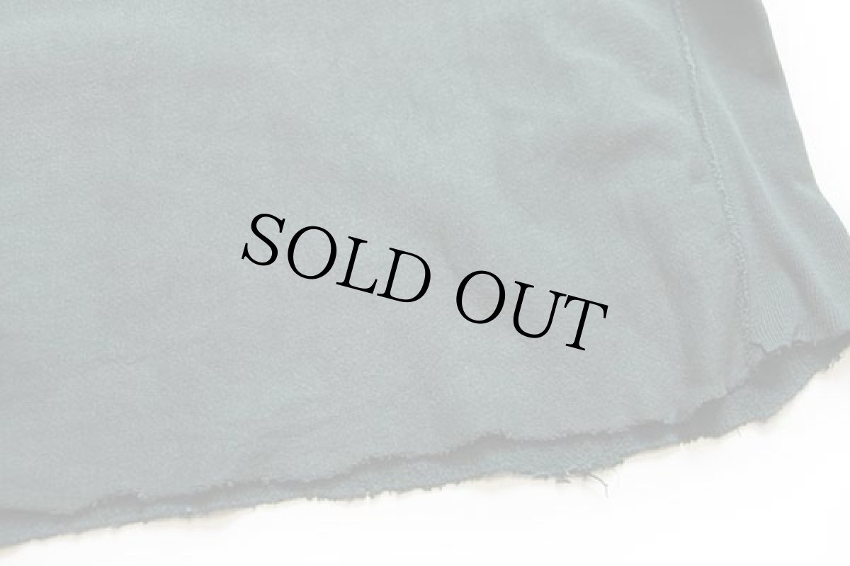 画像6: 90s USA製 Championチャンピオン スクリプト ビッグロゴ刺繍 カットオフ リバースウィーブ スウェット 緑 L (6)