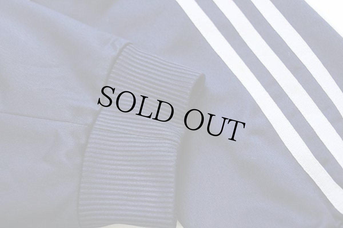 画像6: 90s adidasアディダス トレフォイル ロゴ刺繍 トラックジャケット 紺×白 L★ジャージ (6)