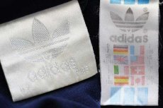 画像4: 90s adidasアディダス トレフォイル ロゴ刺繍 トラックジャケット 紺×白 L★ジャージ (4)