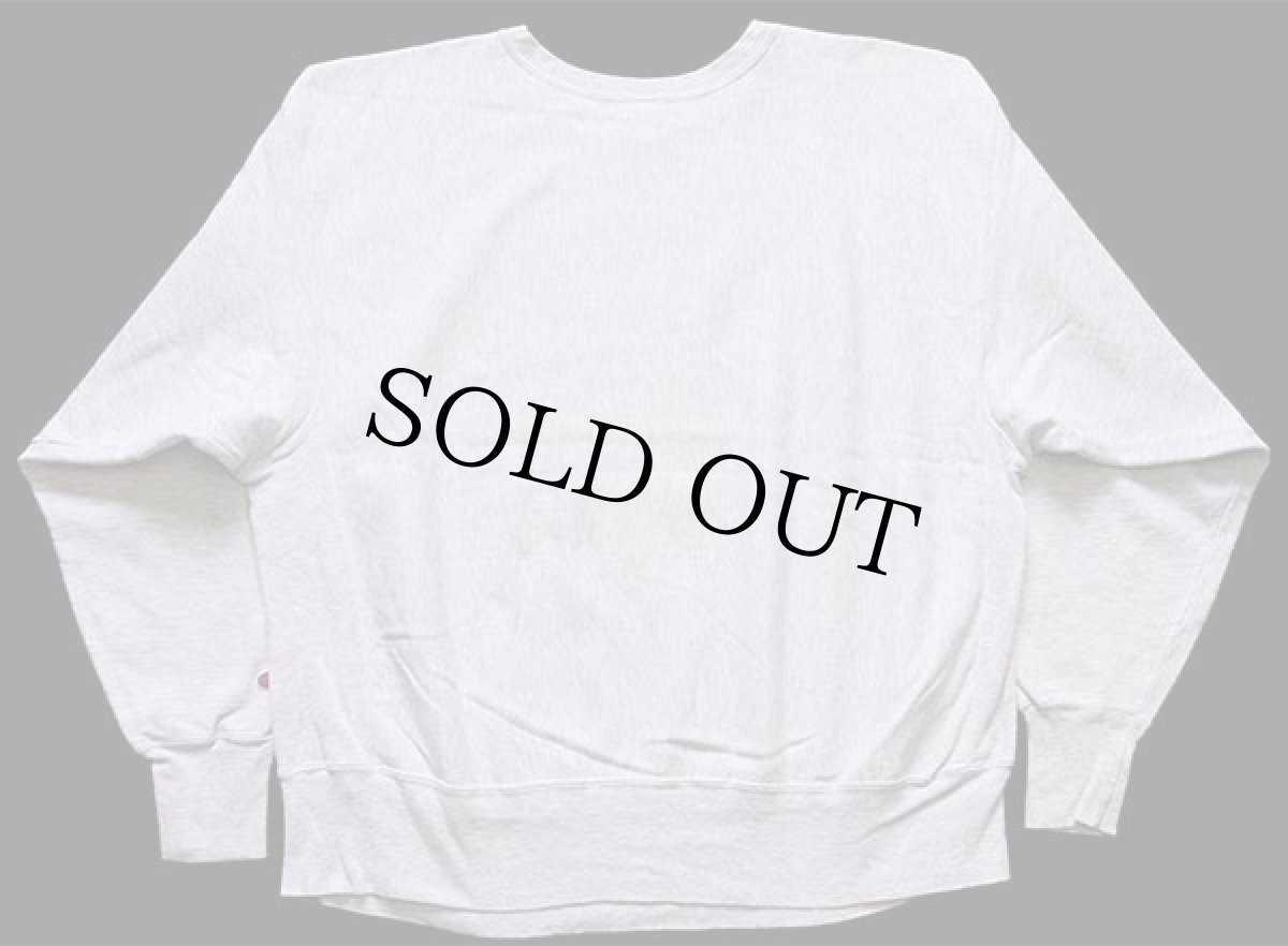 画像2: 00s メキシコ製 Championチャンピオン THOMPSON WARRIORS BASEBALL リバースウィーブ スウェット 杢グレー XXL★特大 (2)