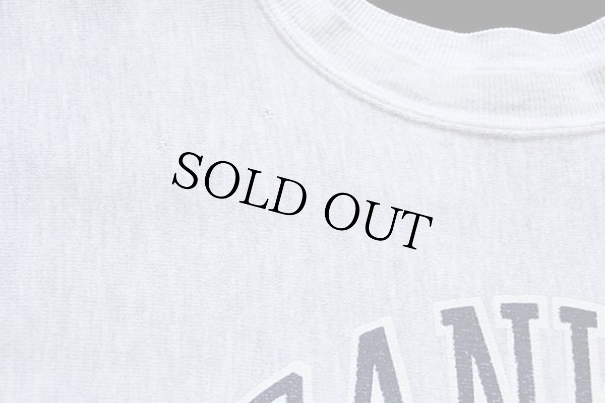 画像5: 90s メキシコ製 Championチャンピオン FRANKLIN & MARSHALL ひび割れプリント リバースウィーブ スウェット 杢グレー L (5)