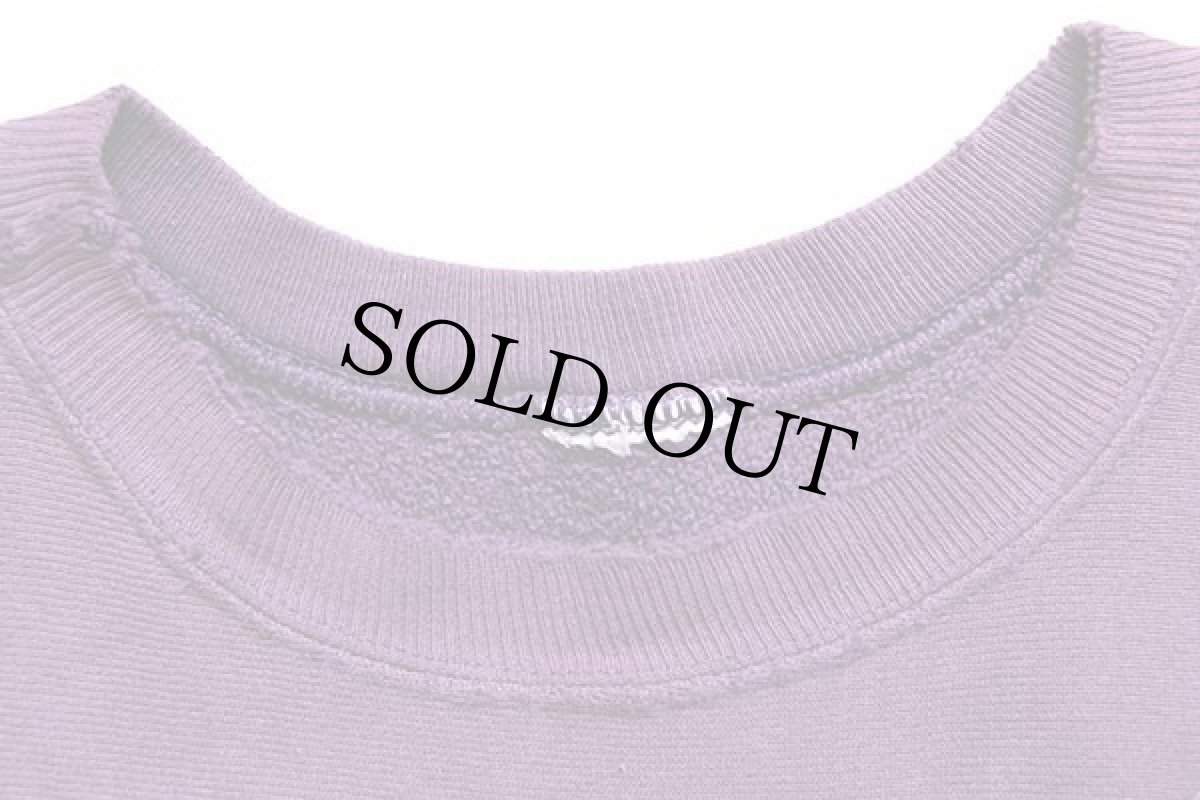 画像4: 90s Championチャンピオン ワンポイント リバースウィーブ スウェット ボロ 紫 フェード (4)