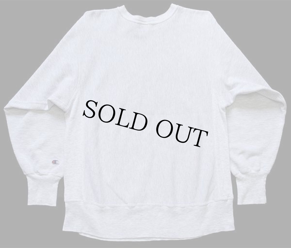 画像2: 90s メキシコ製 Championチャンピオン FRANKLIN & MARSHALL ひび割れプリント リバースウィーブ スウェット 杢グレー L (2)