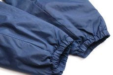 画像6: 90s USA製 HARTWELL 無地 ボアライナー ナイロン コーチジャケット 紺 (6)