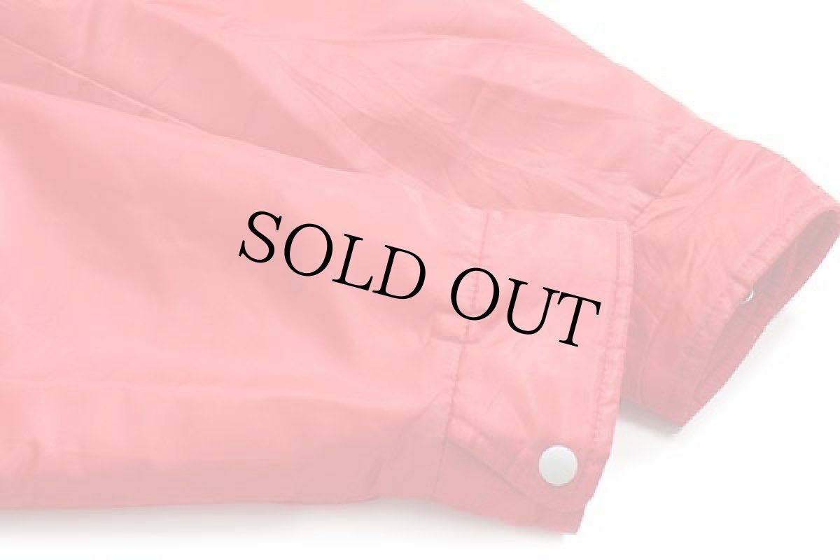 画像6: 80s NOTRE DAME HUSKIES パッチ付き キルティングライナー ナイロンスタジャン 赤 (6)