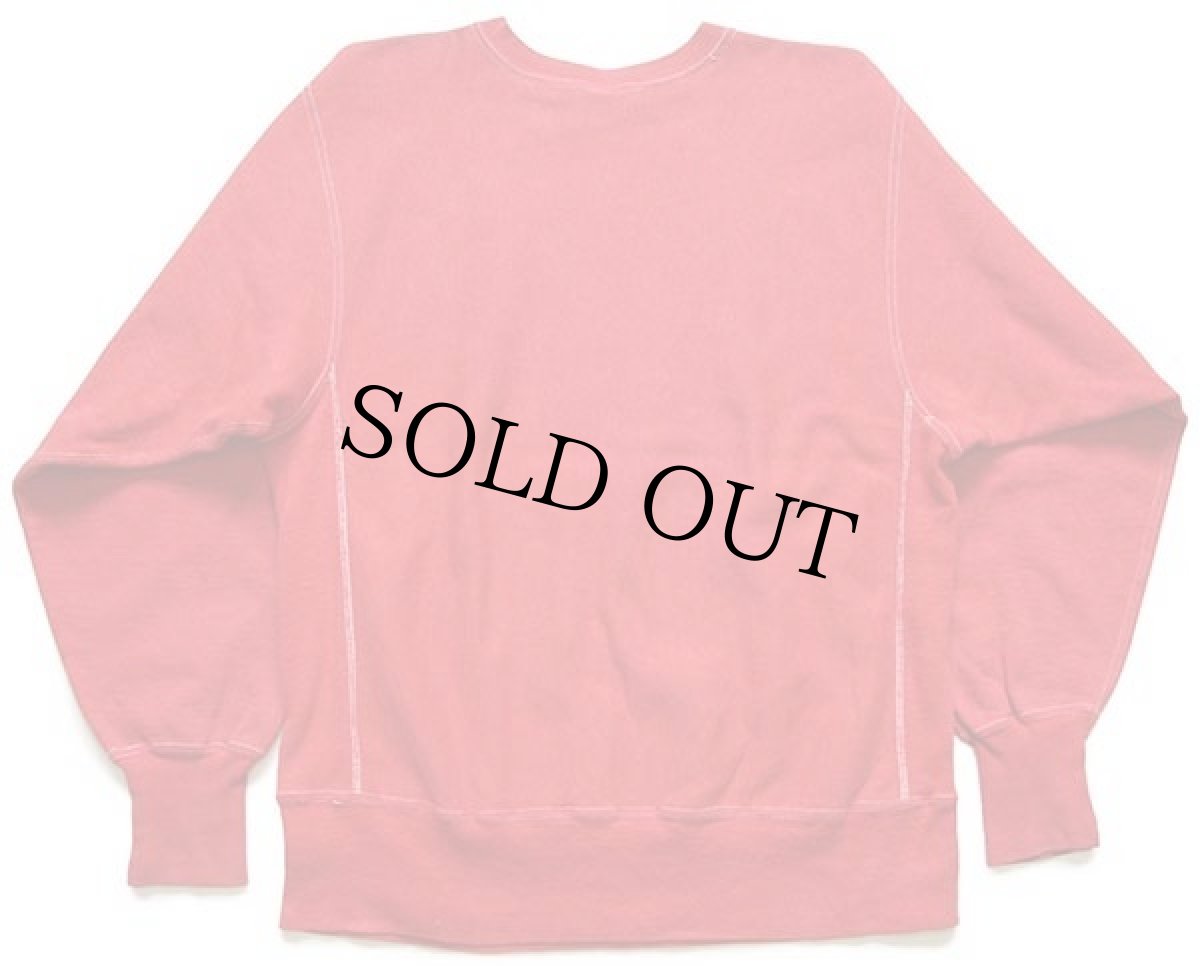 画像2: 90s メキシコ製 Championチャンピオン 無地 目無し リバースウィーブ スウェット 後染め 杢レッド L★ブランク (2)