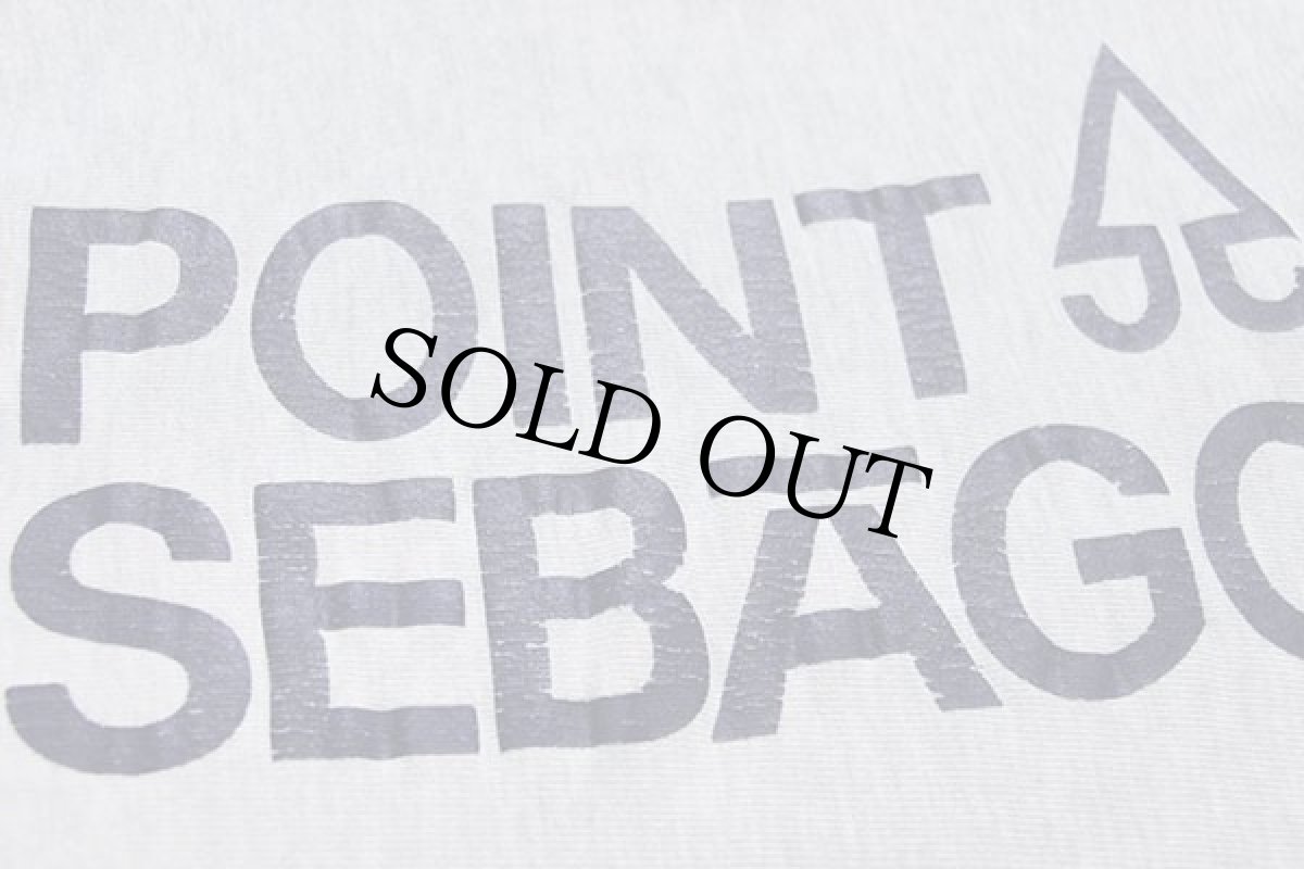 画像5: 90s USA製 Championチャンピオン POINT SEBAGO ひび割れプリント リバースウィーブ スウェットパーカー 杢グレーXL (5)