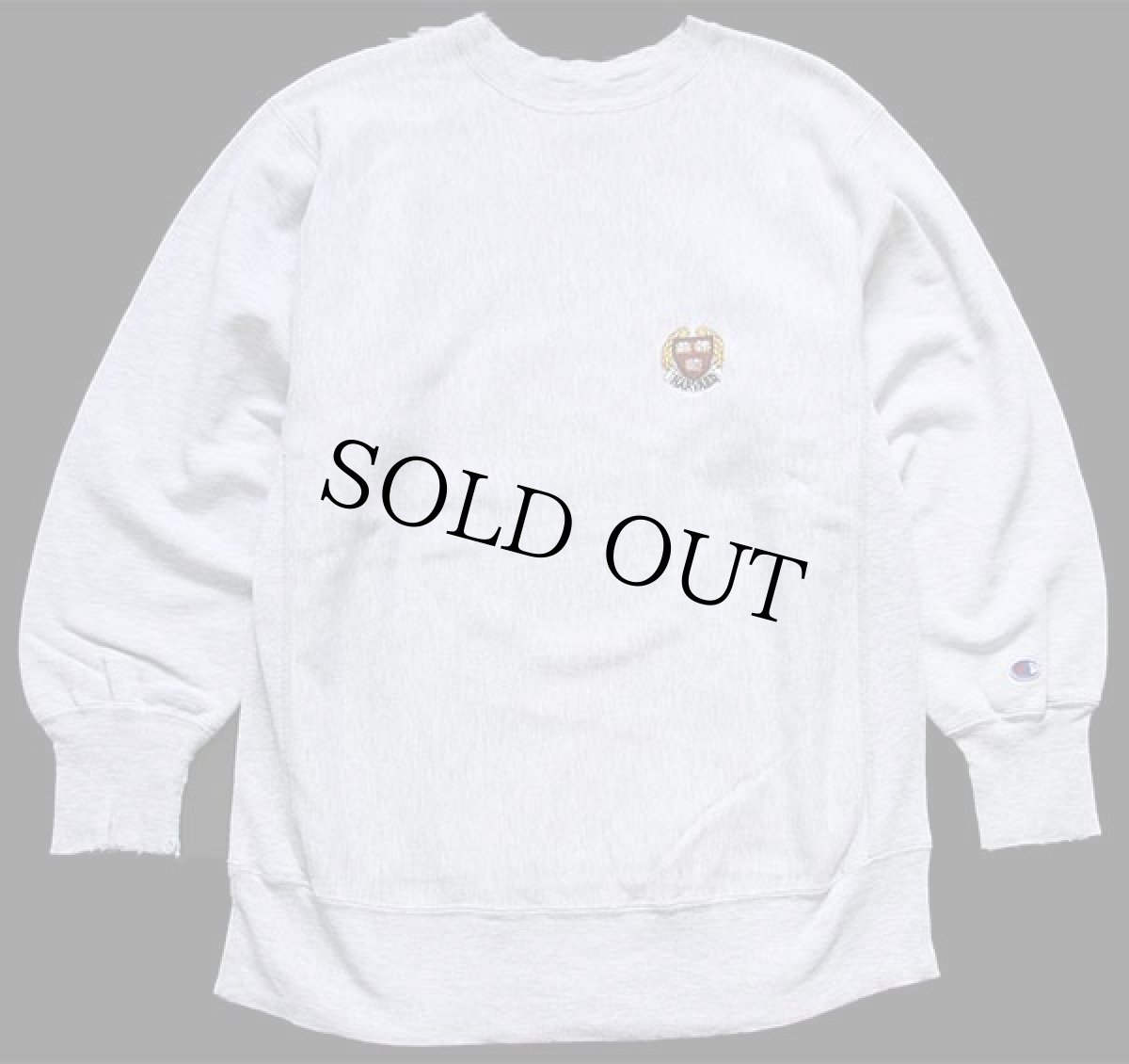 画像1: 90s USA製 Championチャンピオン HARVARD 刺繍 リバースウィーブ スウェット 杢グレー XL (1)