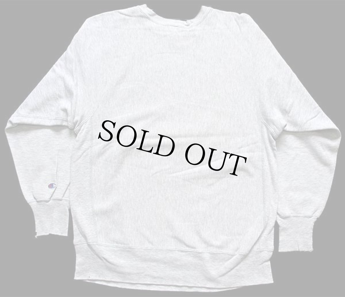 画像2: 90s USA製 Championチャンピオン ST.CLOUD STATE 五段中抜き Audiパッチ付き リバースウィーブ スウェット 杢グレー XL (2)