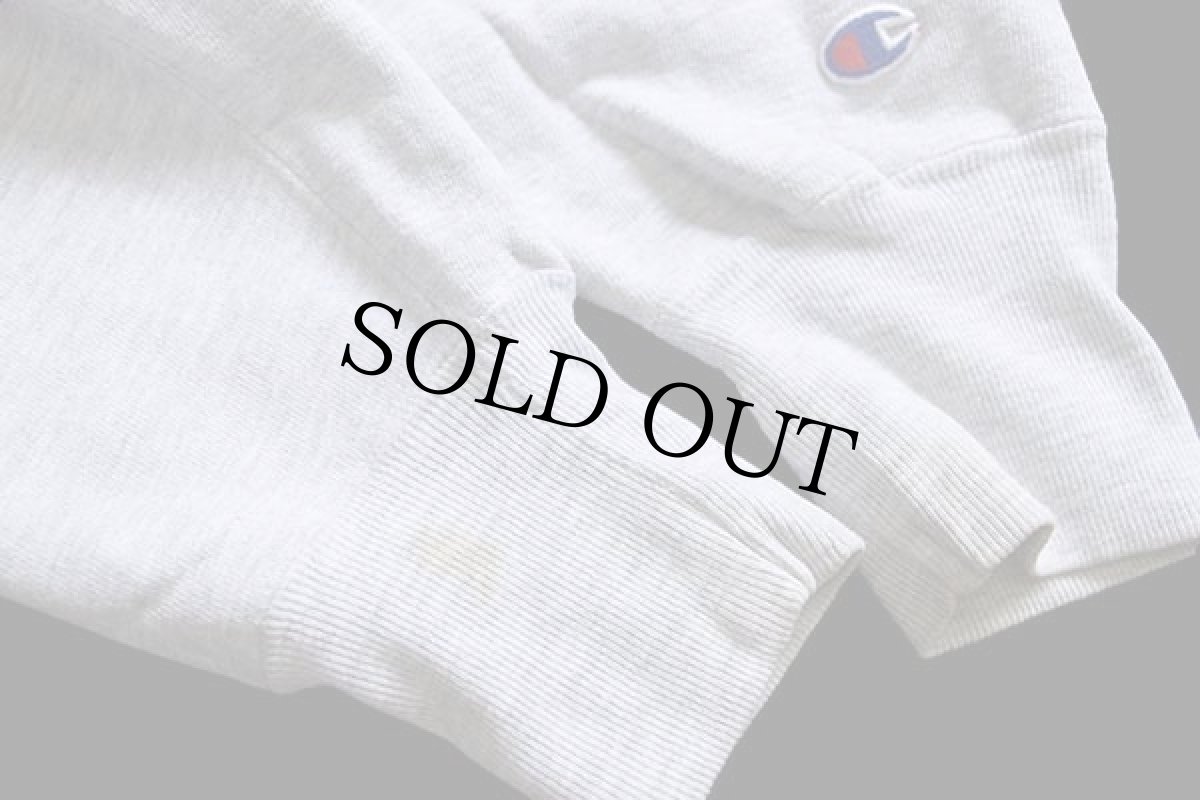 画像5: 90s USA製 Championチャンピオン ST.THOMAS パッチ付き リバースウィーブ スウェット 杢グレー XL (5)