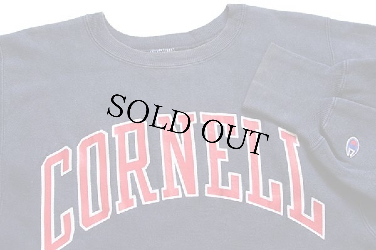 画像3: 90s USA製 Championチャンピオン CORNELL リバースウィーブ スウェット 紺 M (3)