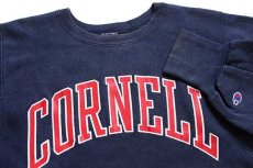 画像3: 90s USA製 Championチャンピオン CORNELL リバースウィーブ スウェット 紺 M (3)