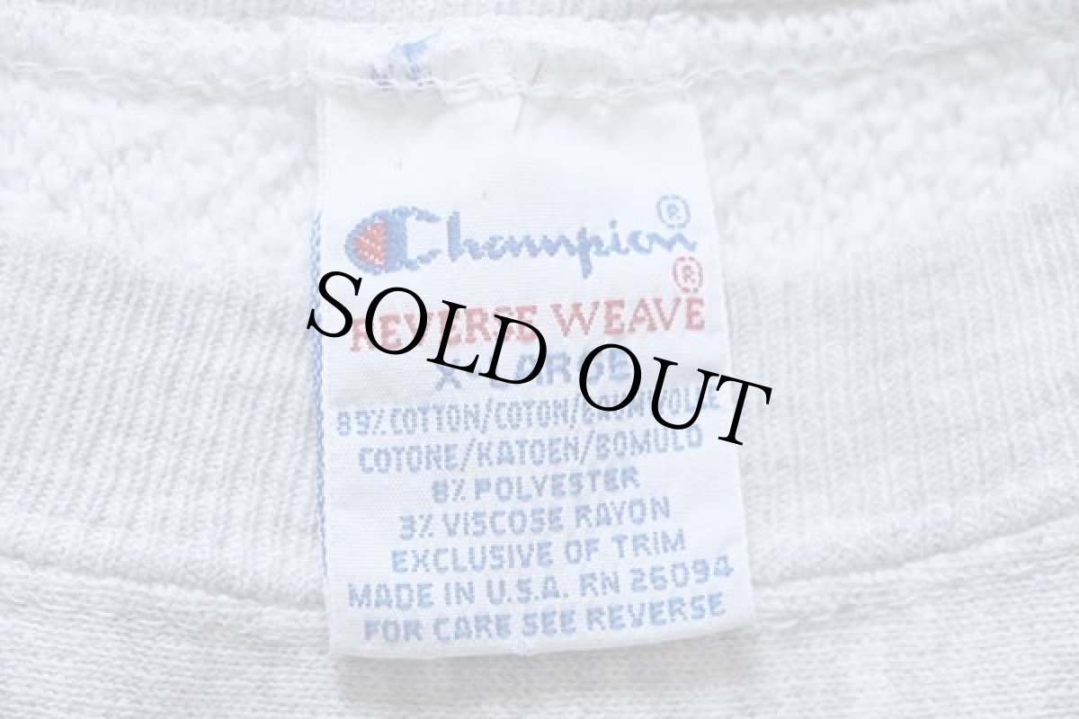 画像4: 90s USA製 Championチャンピオン FLORIDA STATE Seminoles 刺繍 リバースウィーブ スウェット 杢グレー XL (4)