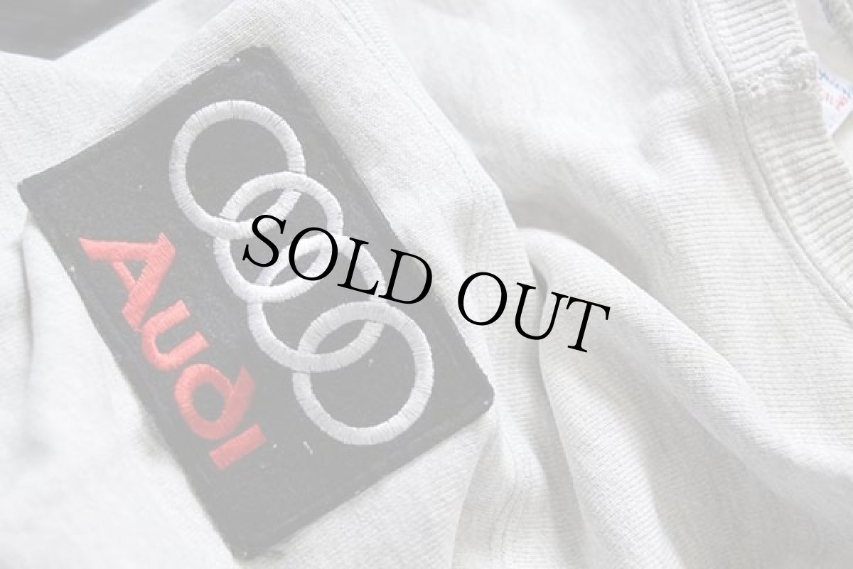 画像6: 90s USA製 Championチャンピオン ST.CLOUD STATE 五段中抜き Audiパッチ付き リバースウィーブ スウェット 杢グレー XL (6)