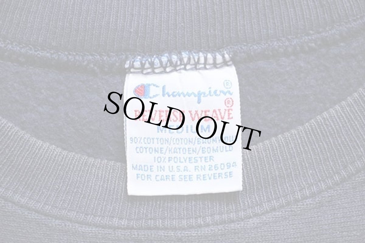 画像4: 90s USA製 Championチャンピオン CORNELL リバースウィーブ スウェット 紺 M (4)