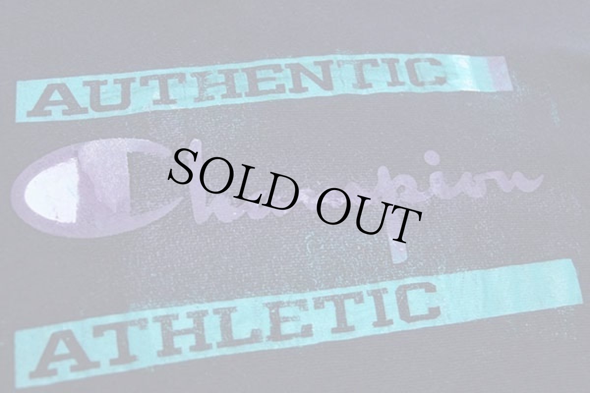 画像5: 90s USA製 Championチャンピオン スクリプト ロゴ リバースウィーブ スウェットパーカー 紺 L (5)