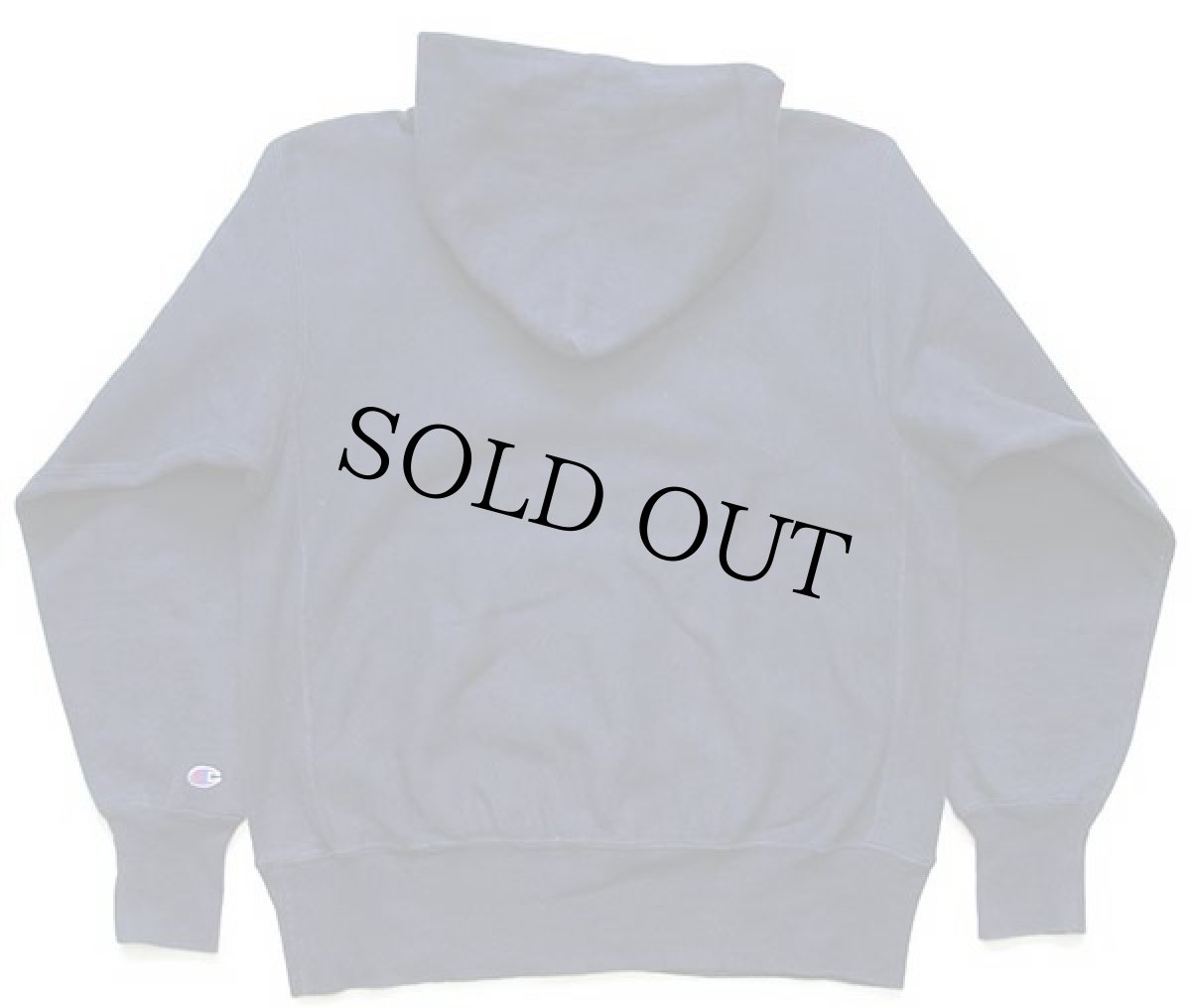 画像2: 90s USA製 Championチャンピオン スクリプト ロゴ リバースウィーブ スウェットパーカー 紺 L (2)