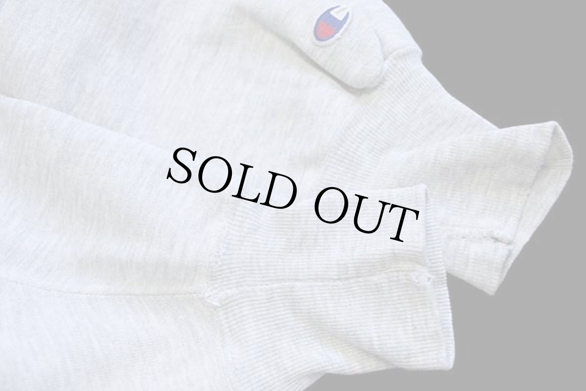 画像7: 90s USA製 Championチャンピオン HARVARD ビッグロゴ ひび割れプリント リバースウィーブ スウェット 杢グレー L (7)