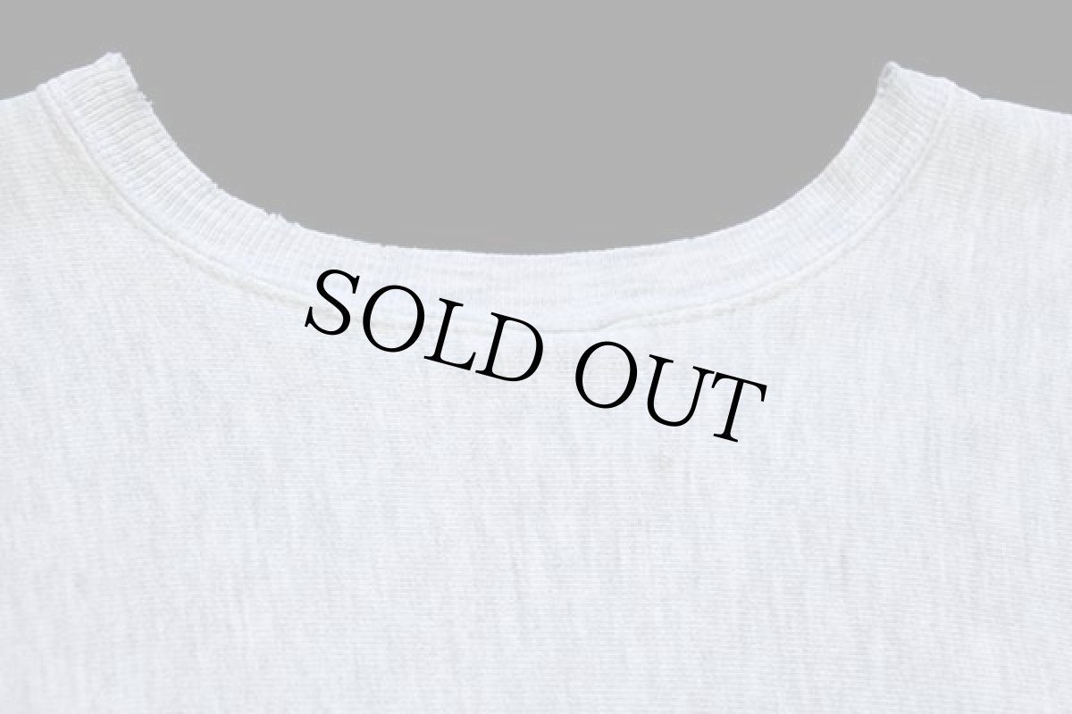 画像6: 90s USA製 Championチャンピオン HARVARD ビッグロゴ ひび割れプリント リバースウィーブ スウェット 杢グレー L (6)