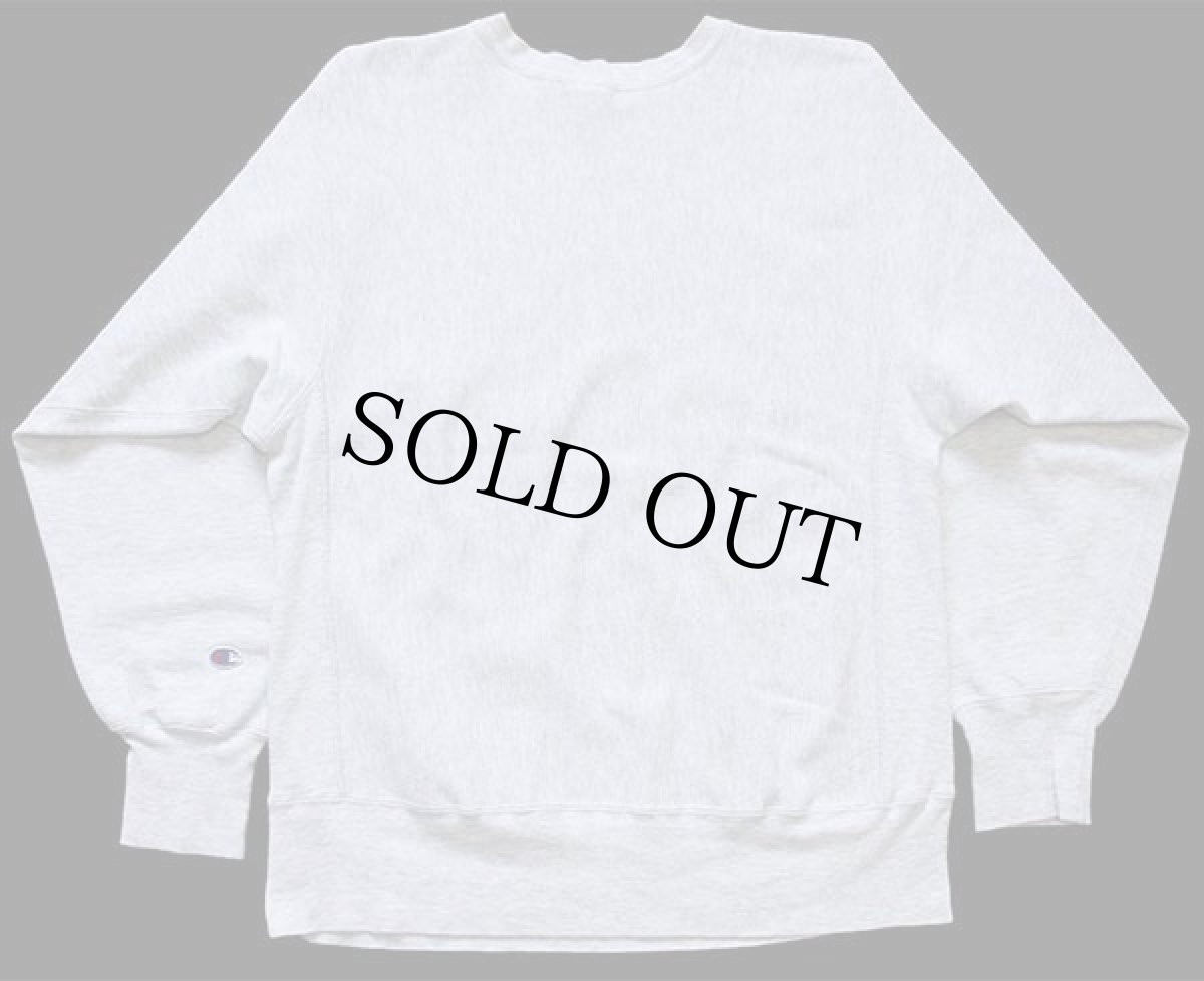 画像2: 90s USA製 Championチャンピオン ワンポイント リバースウィーブ スウェット 杢グレー L (2)