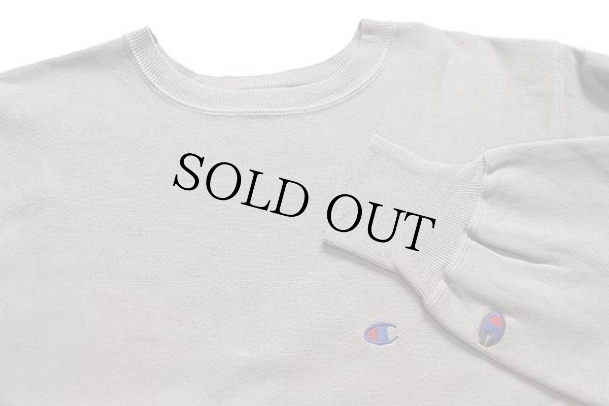 画像3: 90s メキシコ製 Championチャンピオン ワンポイント リバースウィーブ スウェット グレーベージュ XL★120 (3)