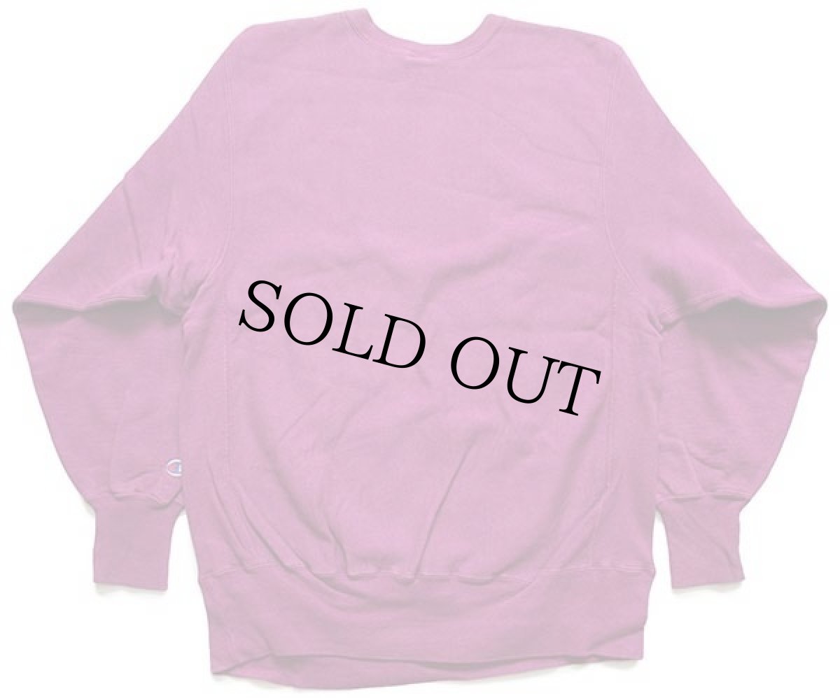 画像2: 90s USA製 Championチャンピオン ワンポイント リバースウィーブ スウェット 赤紫 XL (2)