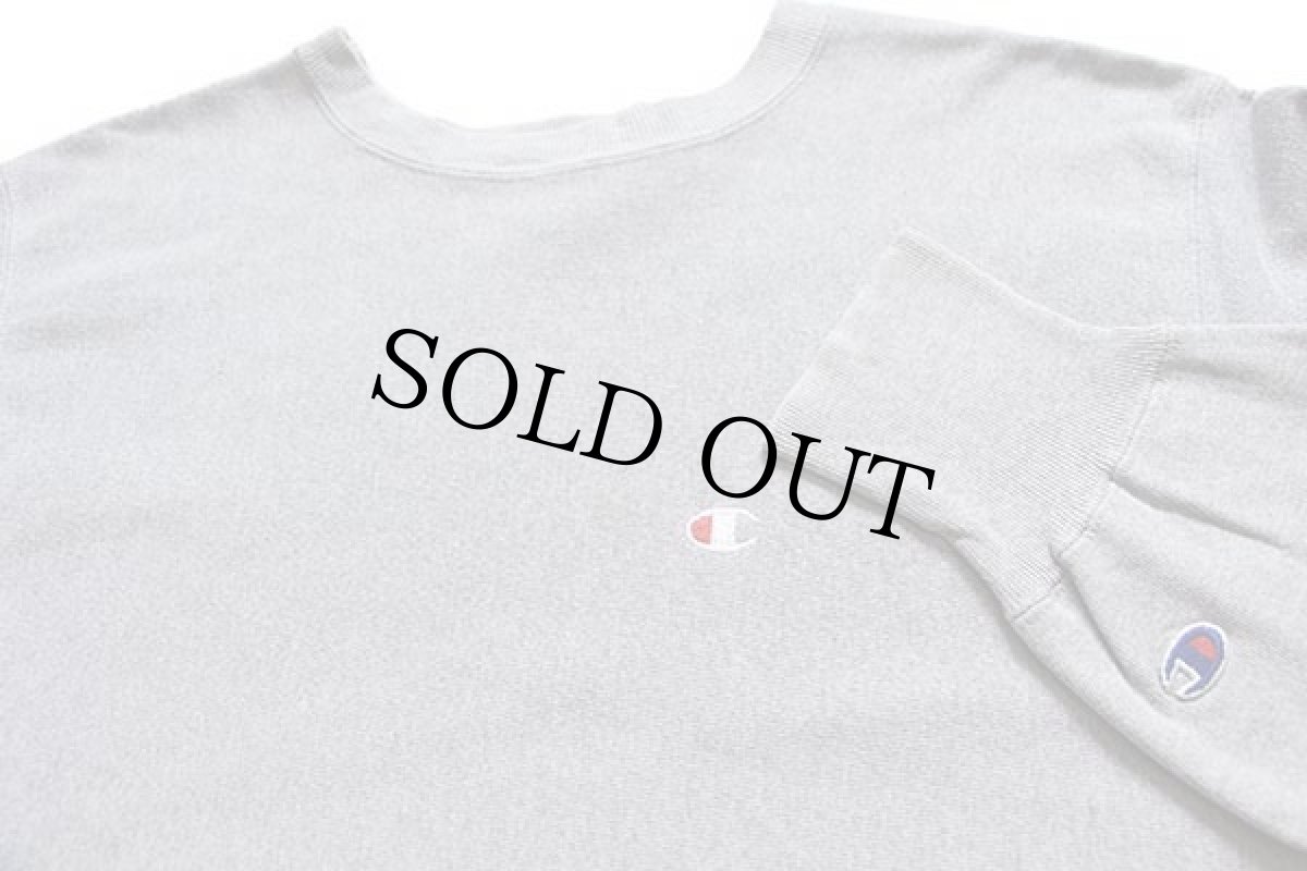 画像3: 90s USA製 Championチャンピオン ワンポイント リバースウィーブ スウェット グレー XL (3)