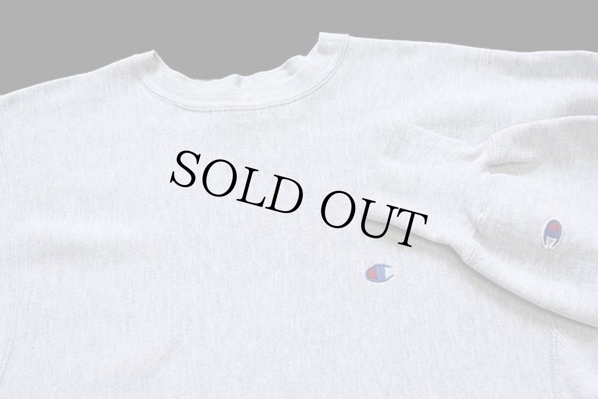 画像3: 90s USA製 Championチャンピオン ワンポイント リバースウィーブ スウェット 杢グレー L (3)