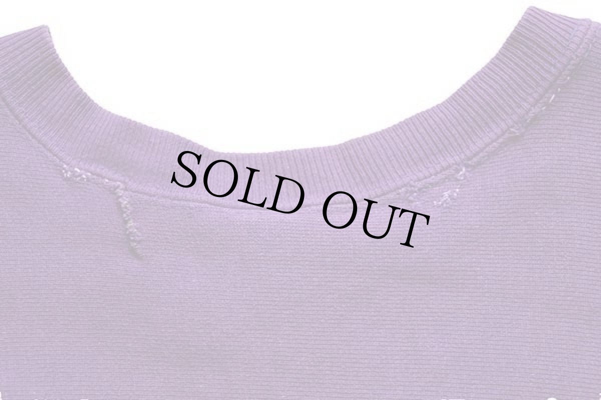 画像6: 90s USA製 Championチャンピオン ワンポイント リバースウィーブ スウェット 紫 L★129 (6)