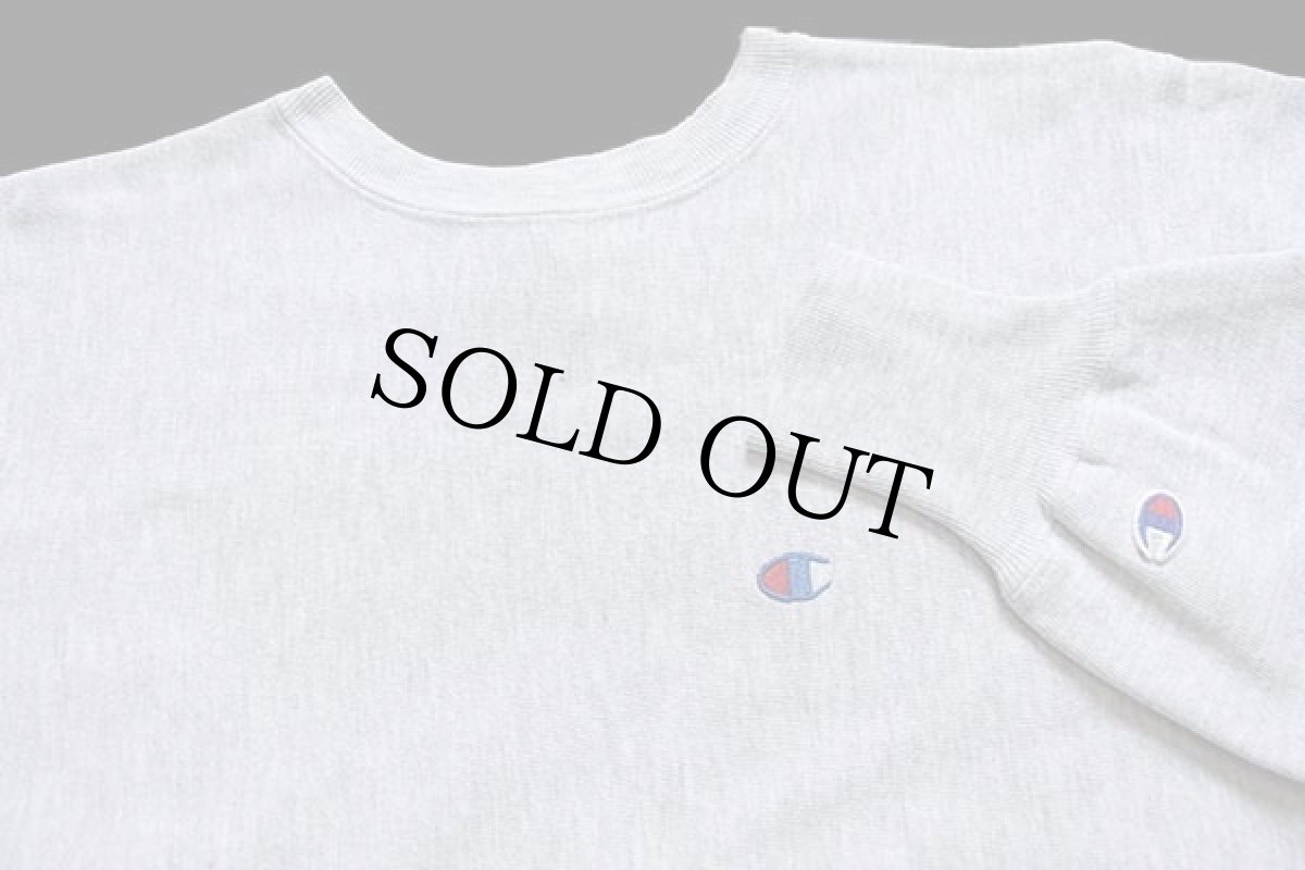 画像3: 90s USA製 Championチャンピオン ワンポイント リバースウィーブ スウェット 杢グレー L (3)