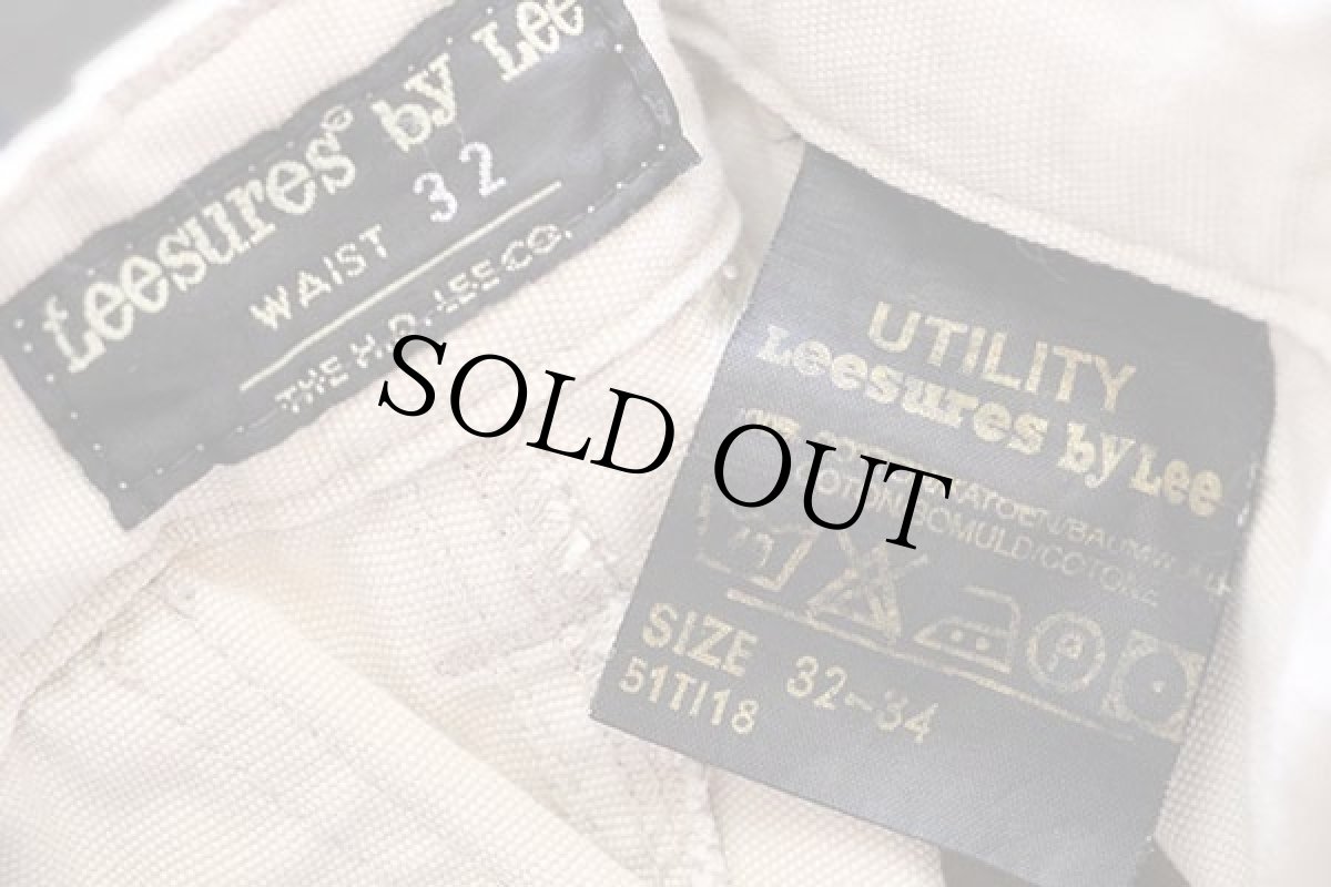 画像6: Leesures by Leeリー UTILITY ベイカータイプ コットン キャンバス パンツ ベージュ 32-34★ユーロ (6)