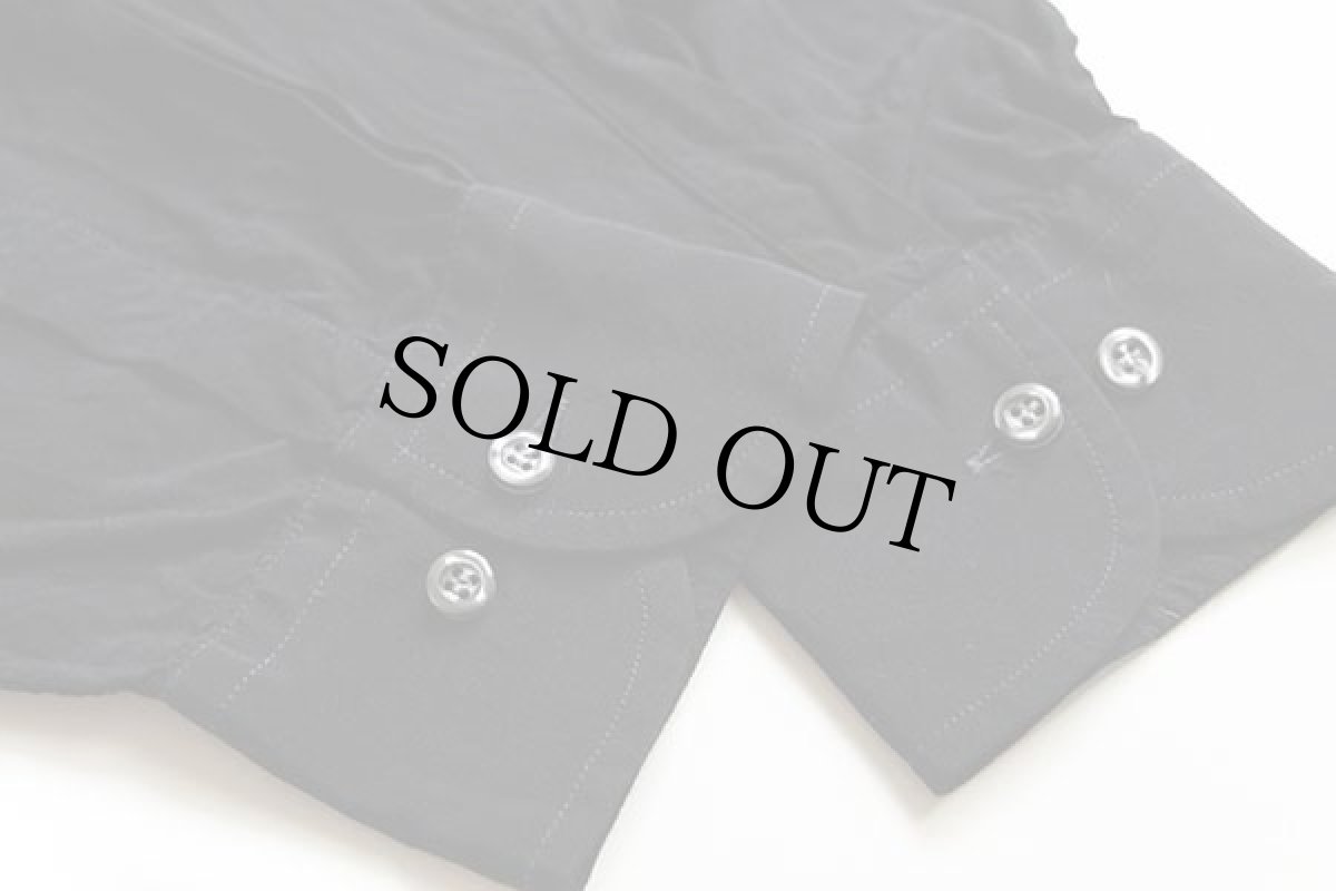 画像6: 90s Ingraw 無地 ボタンダウン レーヨンシャツ 黒 16.5 (6)