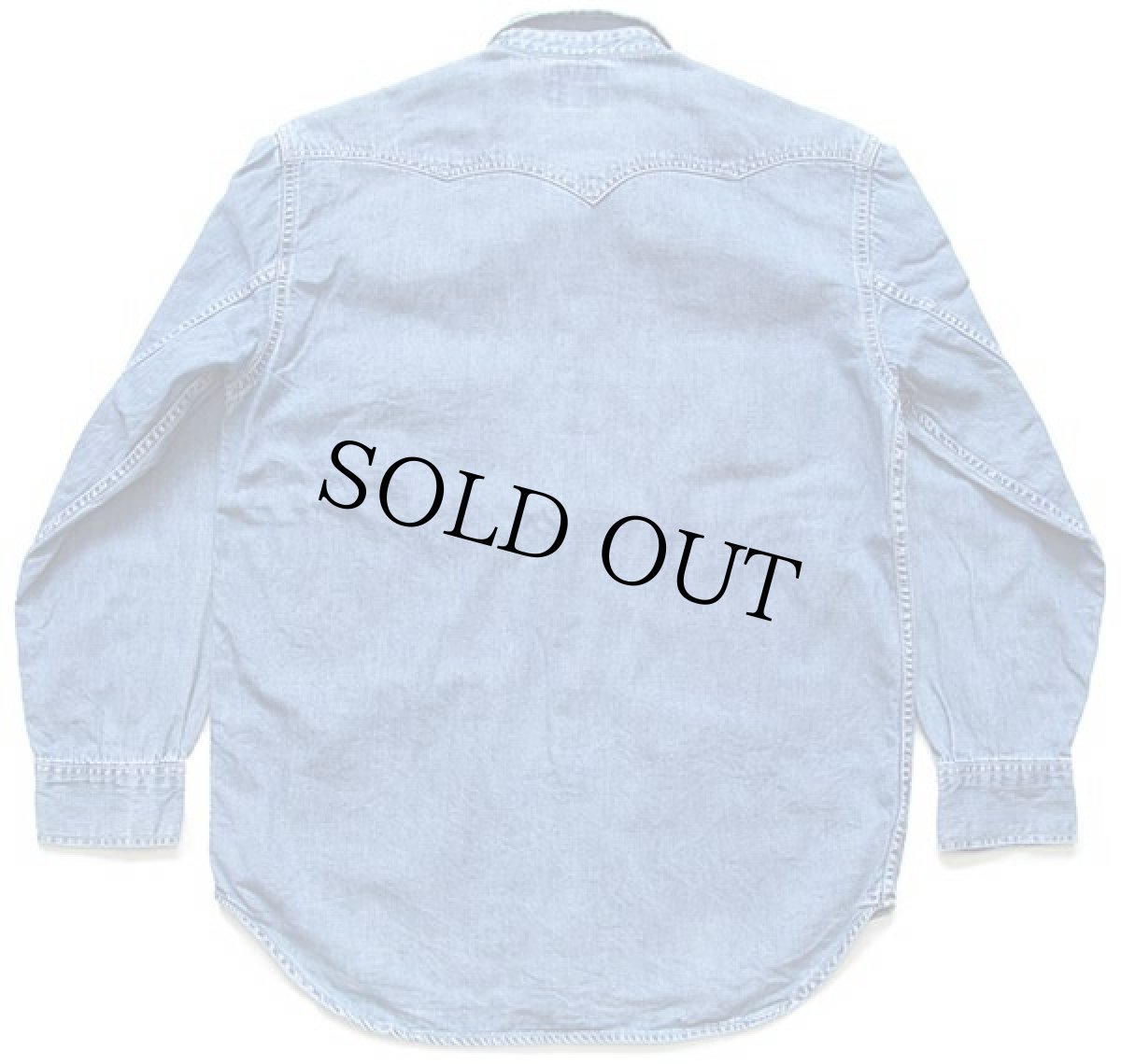 画像2: 90s ポルトガル製 Levi'sリーバイス トゥイーティー パッチ付き デニム ウエスタンシャツ S★ユーロ (2)