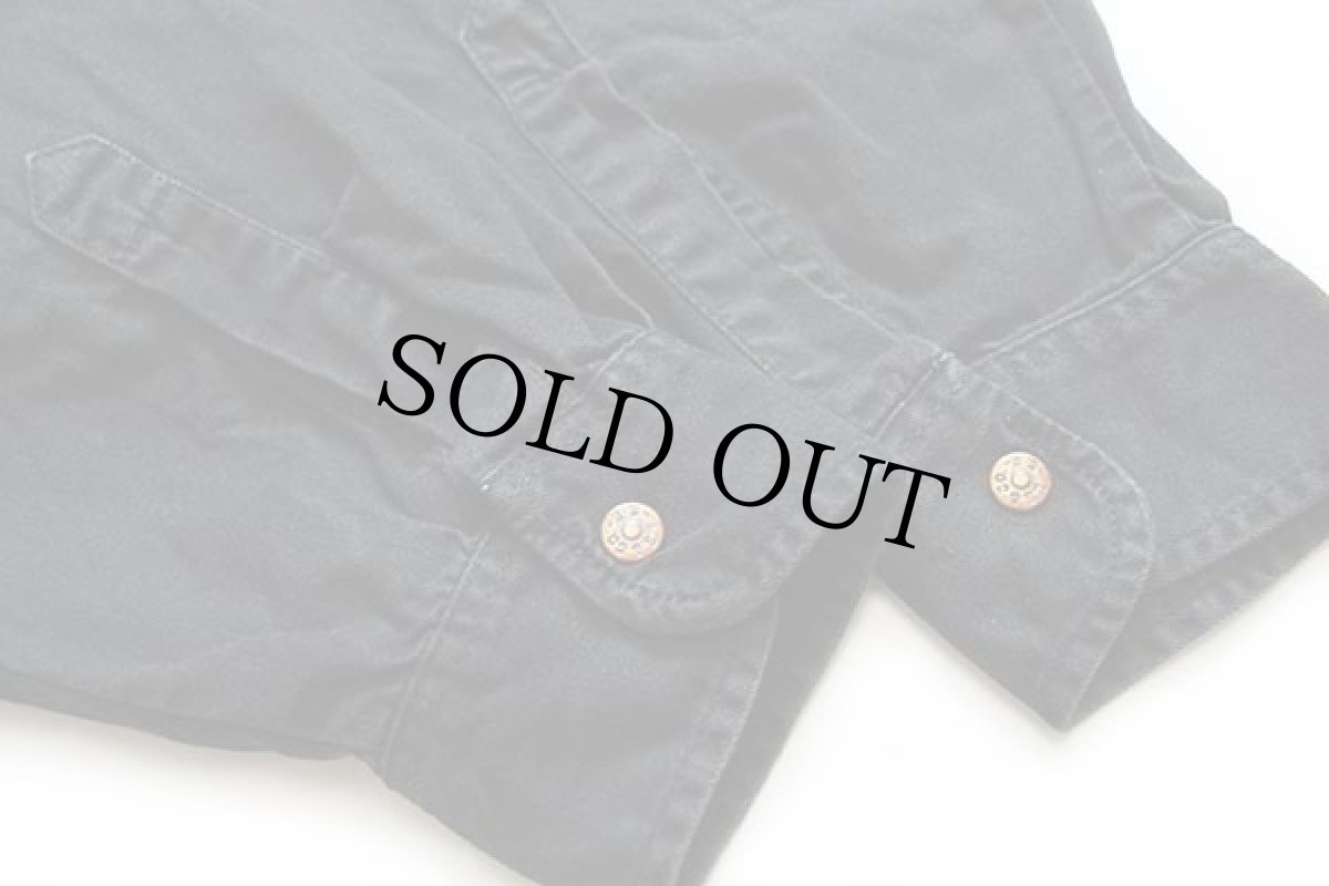 画像6: 90s Levi'sリーバイス ブラックデニム ウエスタンシャツ M★ユーロ (6)