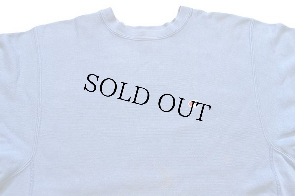 画像3: 80s USA製 Championチャンピオン ワンポイント リバースウィーブ スウェット ライトブルー L (3)