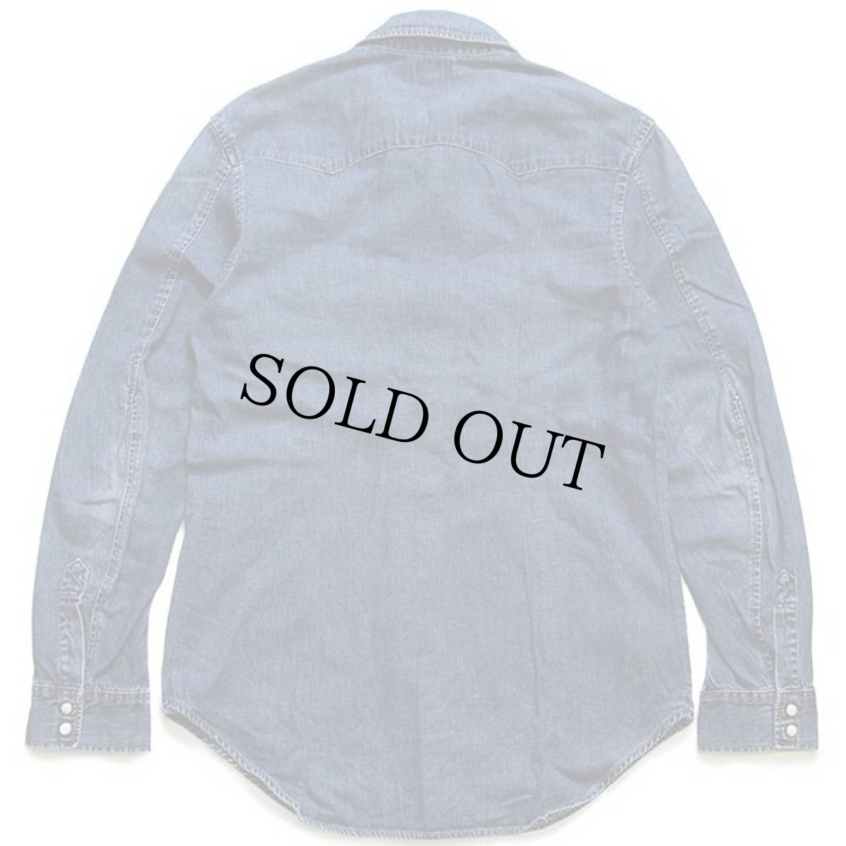 画像2: 00s Levi'sリーバイス RED TAB デニム ウエスタンシャツ カスタム M (2)