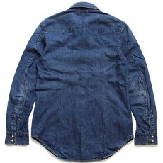 画像2: 00s Levi'sリーバイス RED TAB デニム ウエスタンシャツ カスタム M (2)