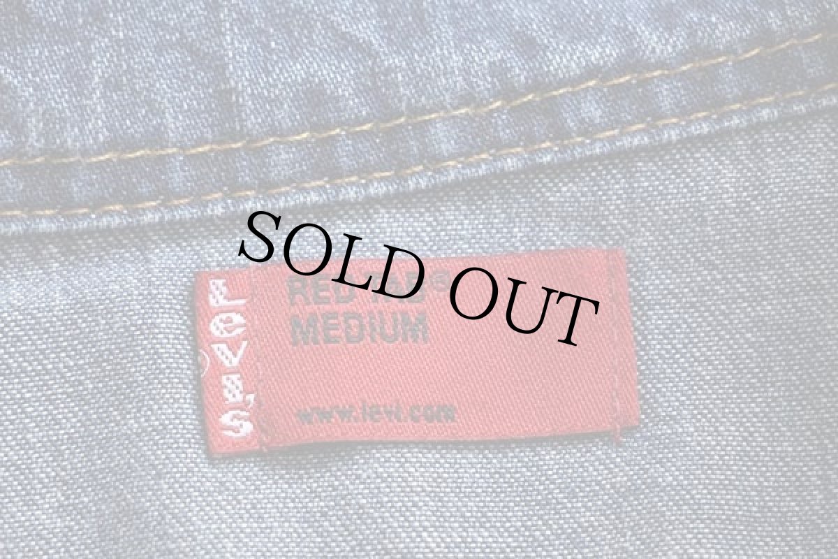 画像4: 00s Levi'sリーバイス RED TAB デニム ウエスタンシャツ カスタム M (4)