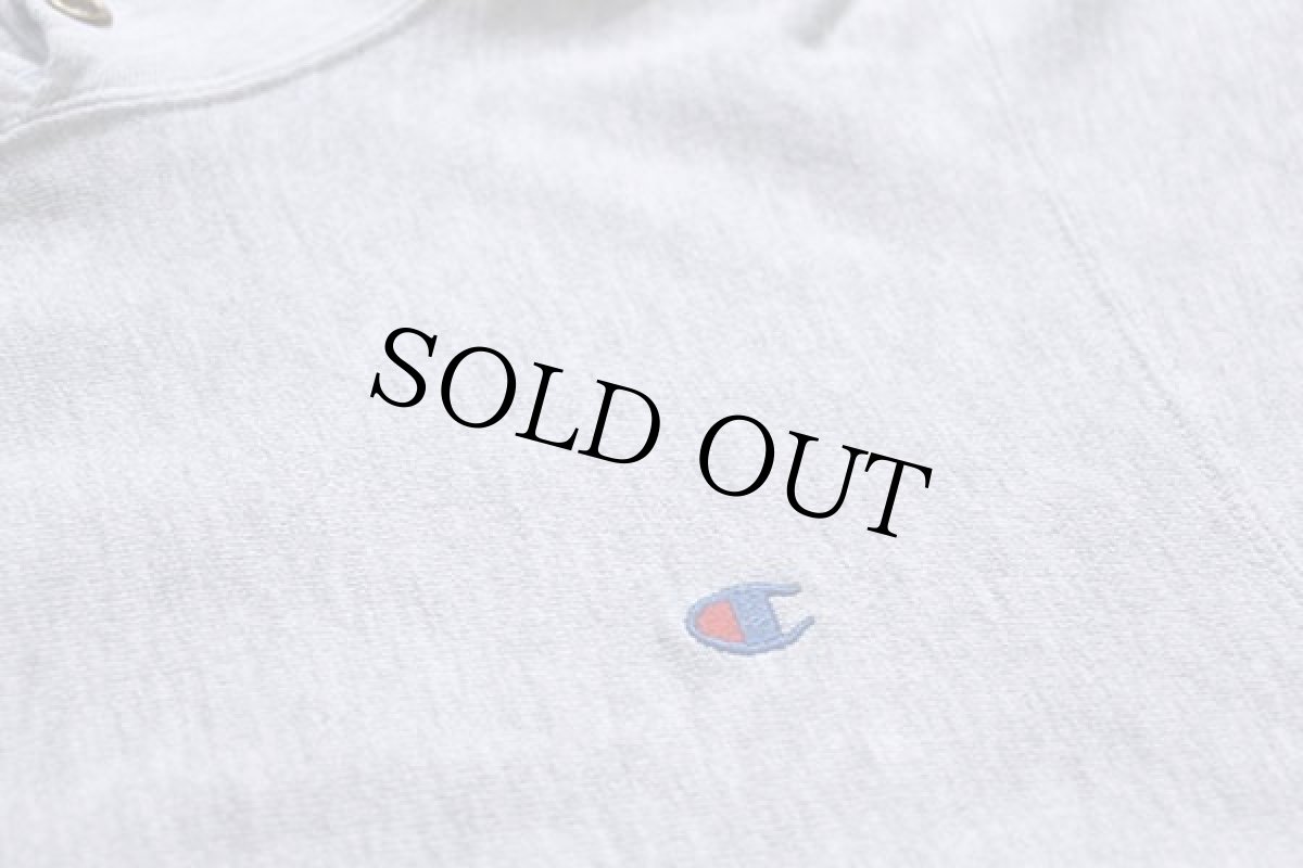 画像5: 90s USA製 Championチャンピオン ワンポイント リバースウィーブ スウェットパーカー 杢グレー M★144 (5)