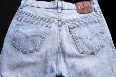 画像5: 80s USA製 Levi'sリーバイス 501 ケミカルウォッシュ デニムパンツ w32 L34★アシッド (5)