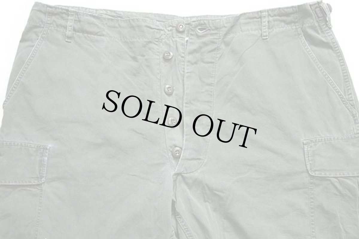 画像4: 60s 米軍 U.S.ARMY ジャングルファティーグパンツ 3rd ノンリップ オリーブグリーン R-XL (4)