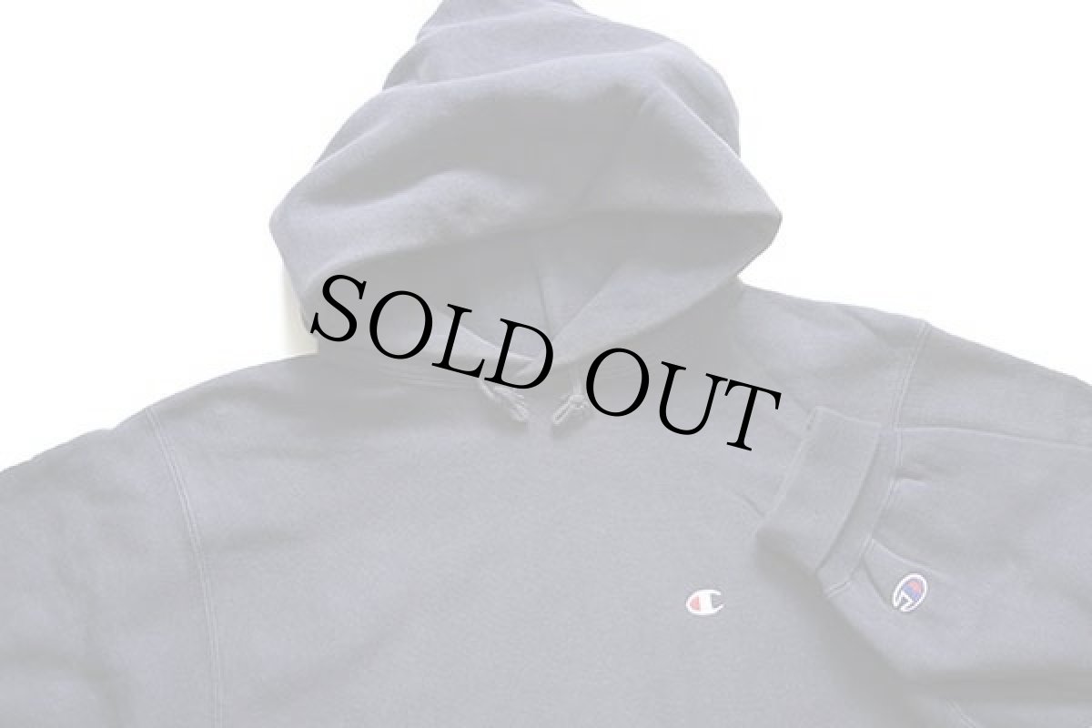 画像3: 90s USA製 Championチャンピオン ワンポイント リバースウィーブ スウェットパーカー 紺 L (3)