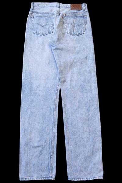 80s USA製 Levi'sリーバイス 501 ケミカルウォッシュ デニムパンツ W32