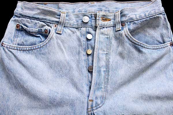 80s USA製 Levi'sリーバイス 501 ケミカルウォッシュ デニムパンツ W32