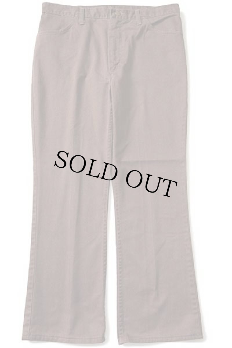 画像2: 70s USA製 Wranglerラングラー フレア ツイルパンツ 焦げ茶 w36 (2)