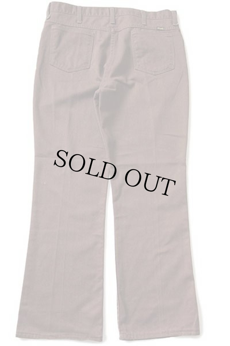 画像3: 70s USA製 Wranglerラングラー フレア ツイルパンツ 焦げ茶 w36 (3)