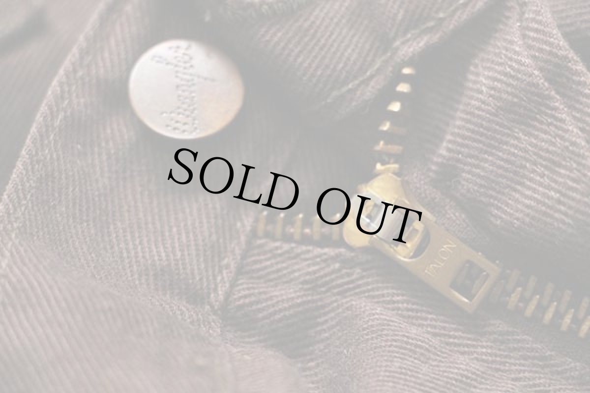 画像7: 70s USA製 Wranglerラングラー フレア ツイルパンツ 焦げ茶 w36 (7)