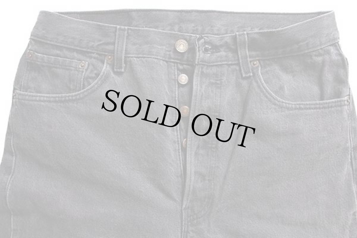 画像4: 90s USA製 Levi'sリーバイス 501 ブラック デニムパンツ w34 L34 (4)